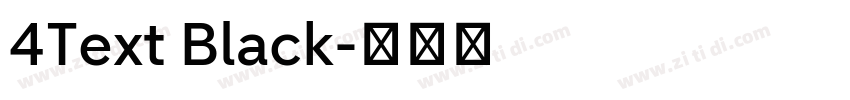 4Text Black字体转换
